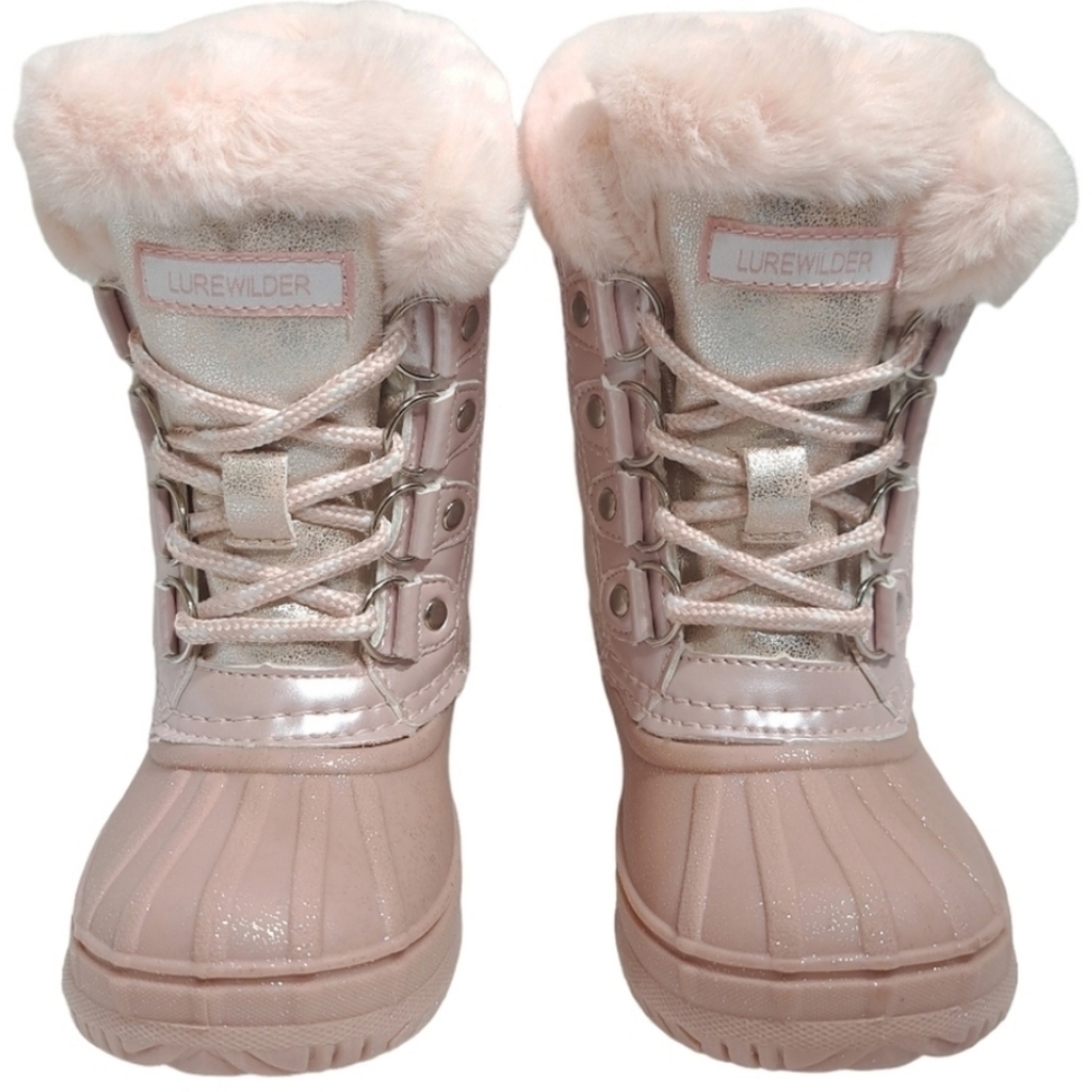 Pink Fur-Lined Boots - Water Resistant Warm Stylish Trendy Boots